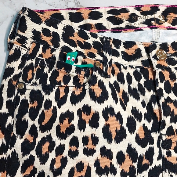 Kate Spade Leopard Print Skinny Jeans - Picture 5 of 9